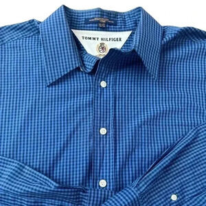 🌟final sale🌟Tommy Hilfiger Men’s Long Sleeve Button Down Shirt Size 16.5 34-35